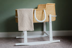 Toffee Pointelle Knit Blanket