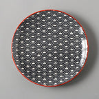 8-Inch Porcelain Shallow Dish – Elegant Round Dinner Plate Collection