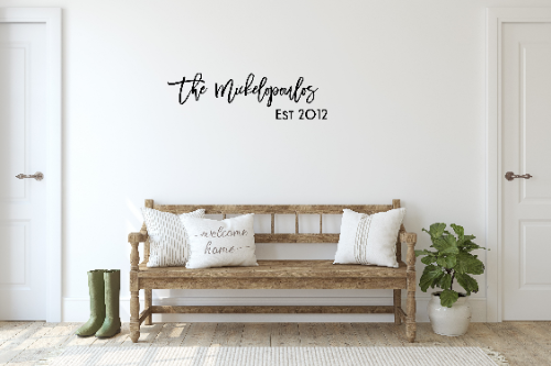 Personalized Custom Family Name Wood Sign