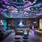 Water Ripple Effect Ambient Projection Light - USB-C & Battery-Powered
