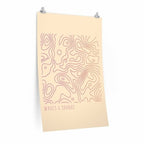 Waves and Sounds Music Poster – Premium Matte Wall Art Print