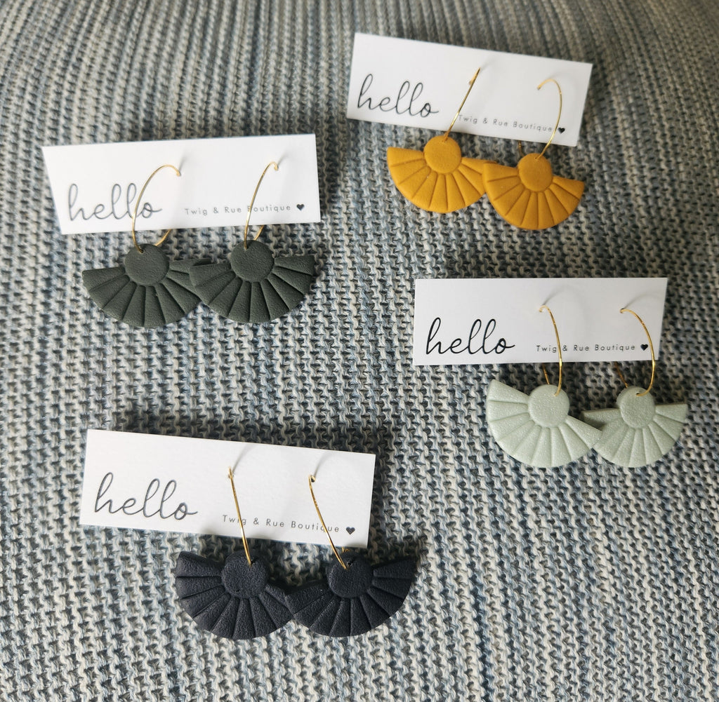 Waverly| Clay hoops