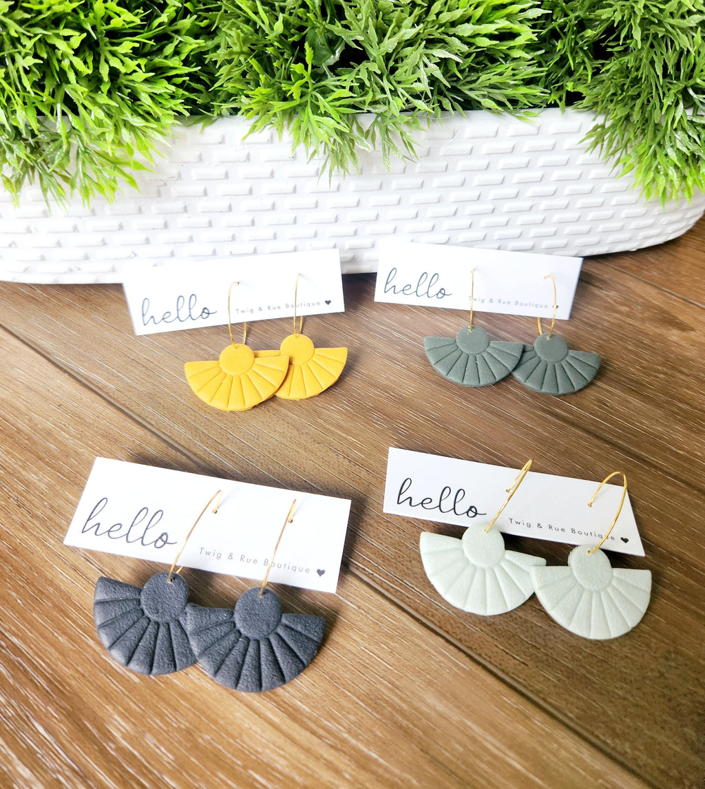 Waverly| Clay hoops