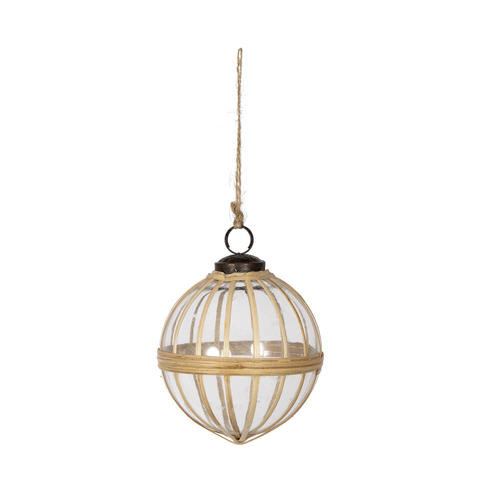 D3.9' X-Mas Hanging Ornament, Decorative Hanging Ball Christmas Tree