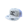 Stacked Logo Snapback- White Alpine