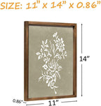 Framed Botanical Print Wall Art Set of 4