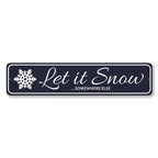 Let It Snow Somewhere Else Holiday Sign