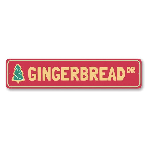 Gingerbread Drive Holiday Sign
