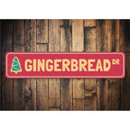 Gingerbread Drive Holiday Sign