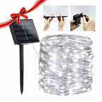 Solar Powered String Lights Indoor Outdoor Waterproof For Gardens Home