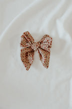 Poinsettia Bow Clips