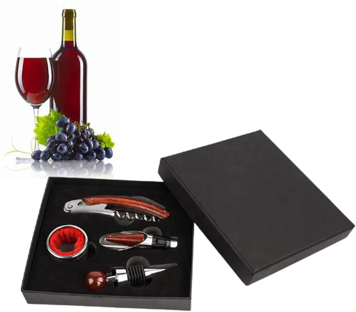 Wine Accessories Set Of 4 Pcs Bottle Opener
