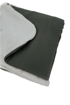 Moss Ribbed Toddler Blanket