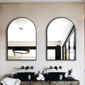 Full-Length Arched Bathroom Mirror – Metal Frame