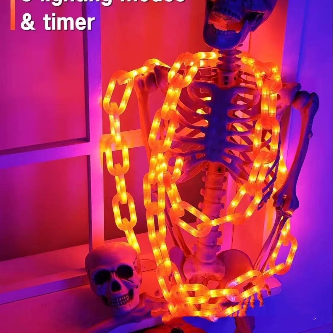 LED Waterproof Battery Box Halloween Decoration Atmosphere Lighting