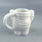 Halloween Mummy Ghost Shape Ceramic Mug