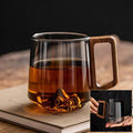 Stylish Borosilicate Glass – Green-Gray 400-430ml