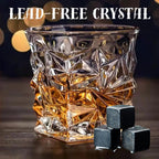 Whiskey Glasses 9oz Premium Scotch Glasses Set of 2 - Old Fashioned Whiskey