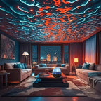 Water Ripple Effect Ambient Projection Light - USB-C & Battery-Powered