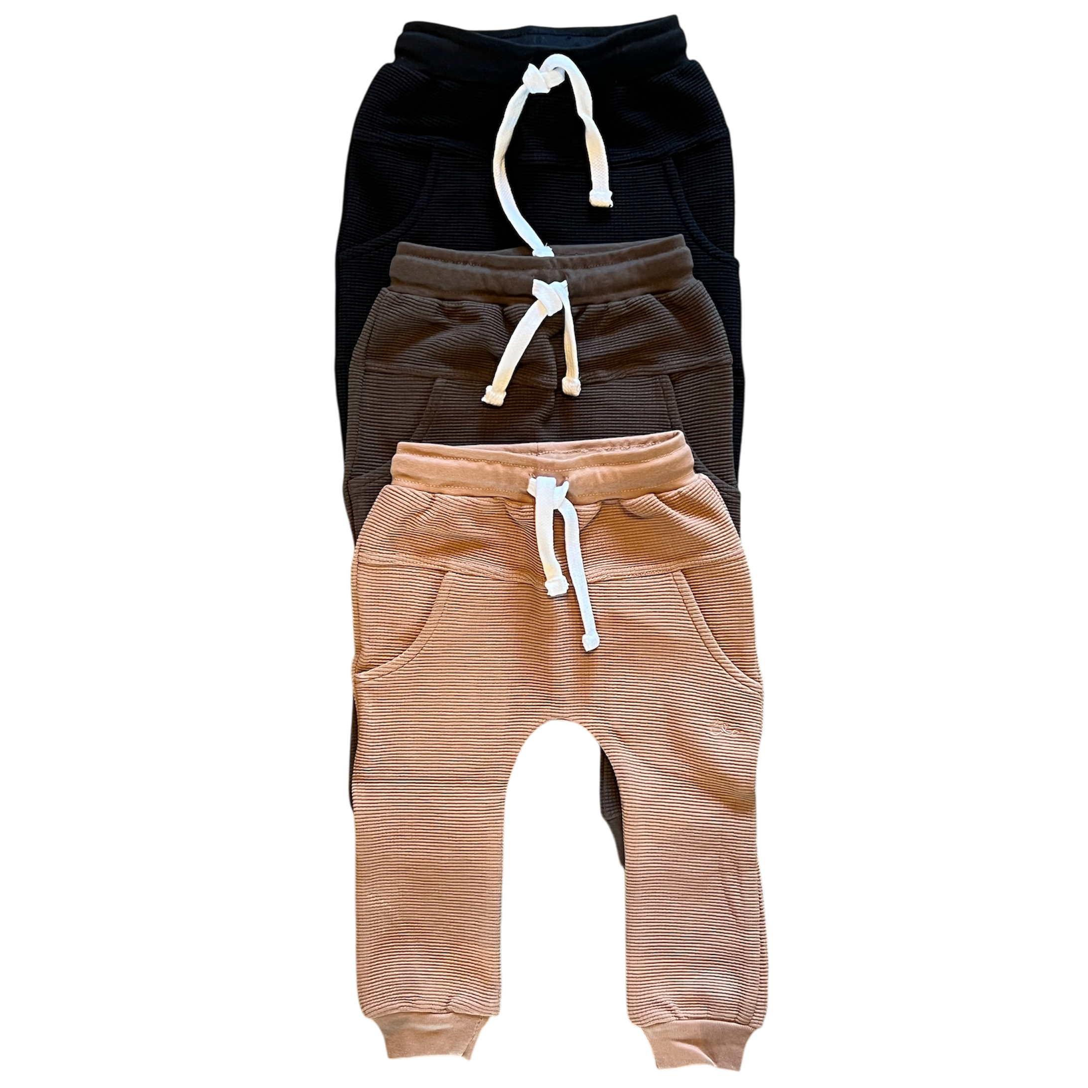 Umber Waffle Knit Joggers
