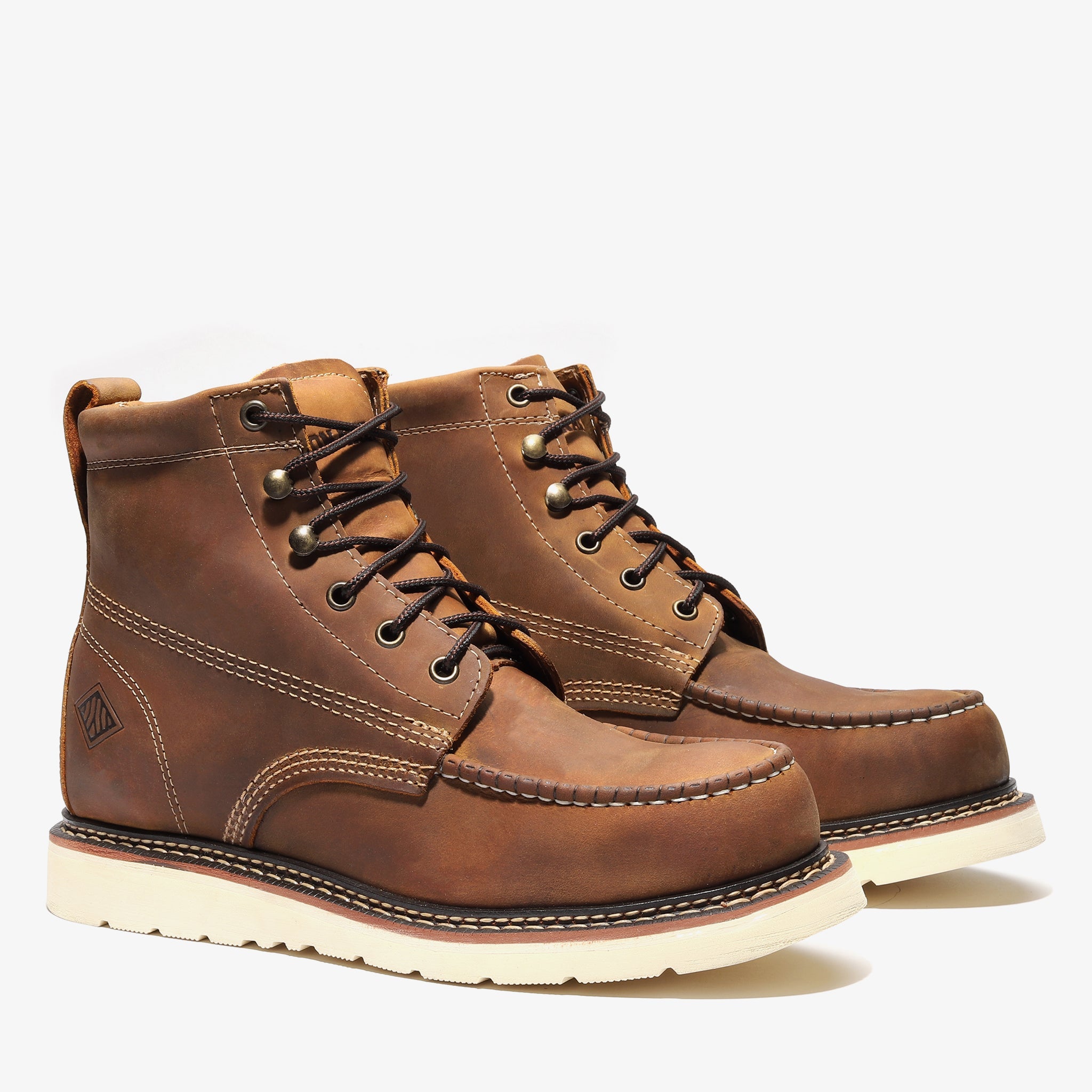 FRONTIER CLASSIC 6" MOC TOE (STEEL TOE) CRAZY BROWN