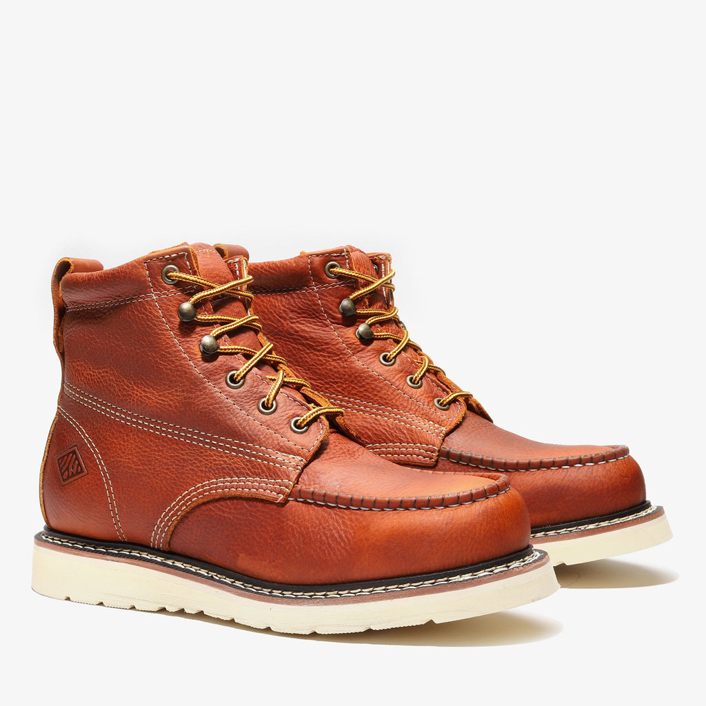 FRONTIER CLASSIC 6" MOC TOE (STEEL TOE) GOLDEN BROWN