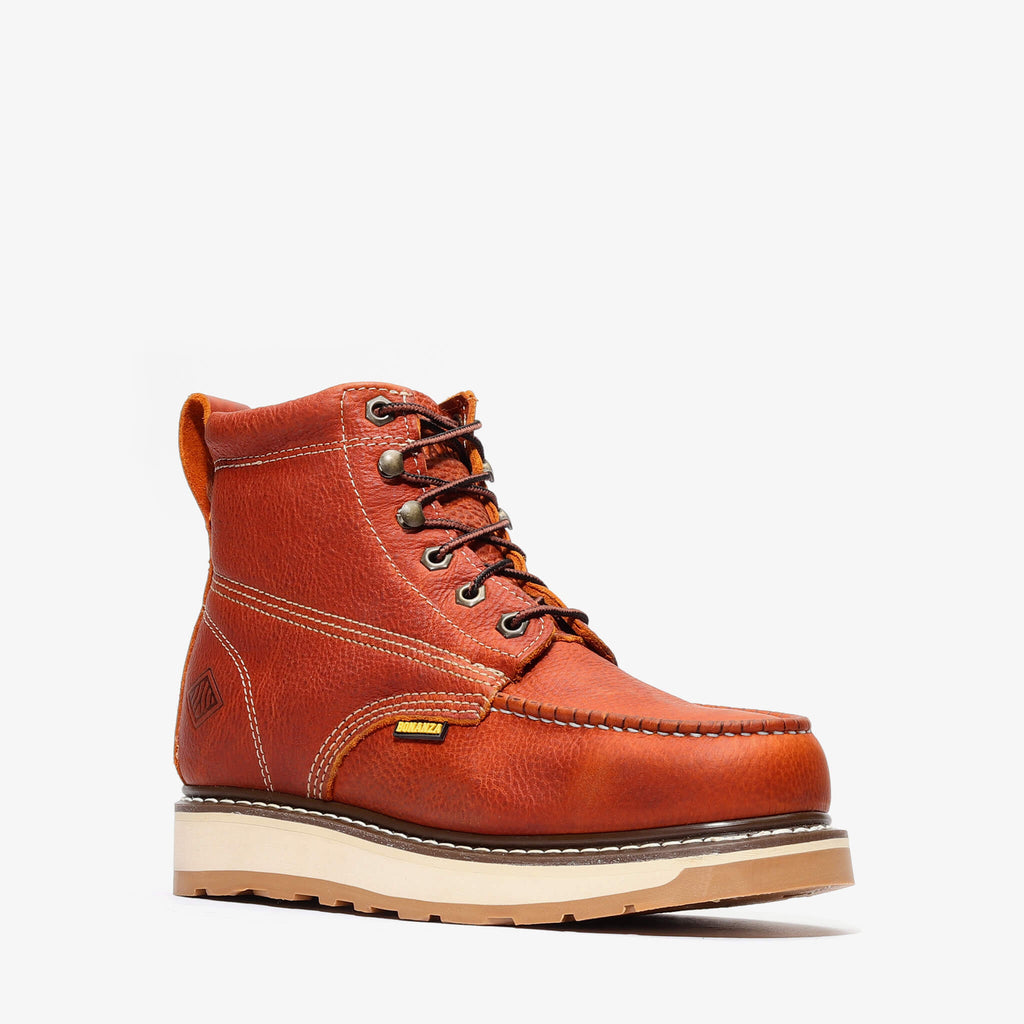 FRONTIER DUAL 6" MOC TOE LIGHT BROWN