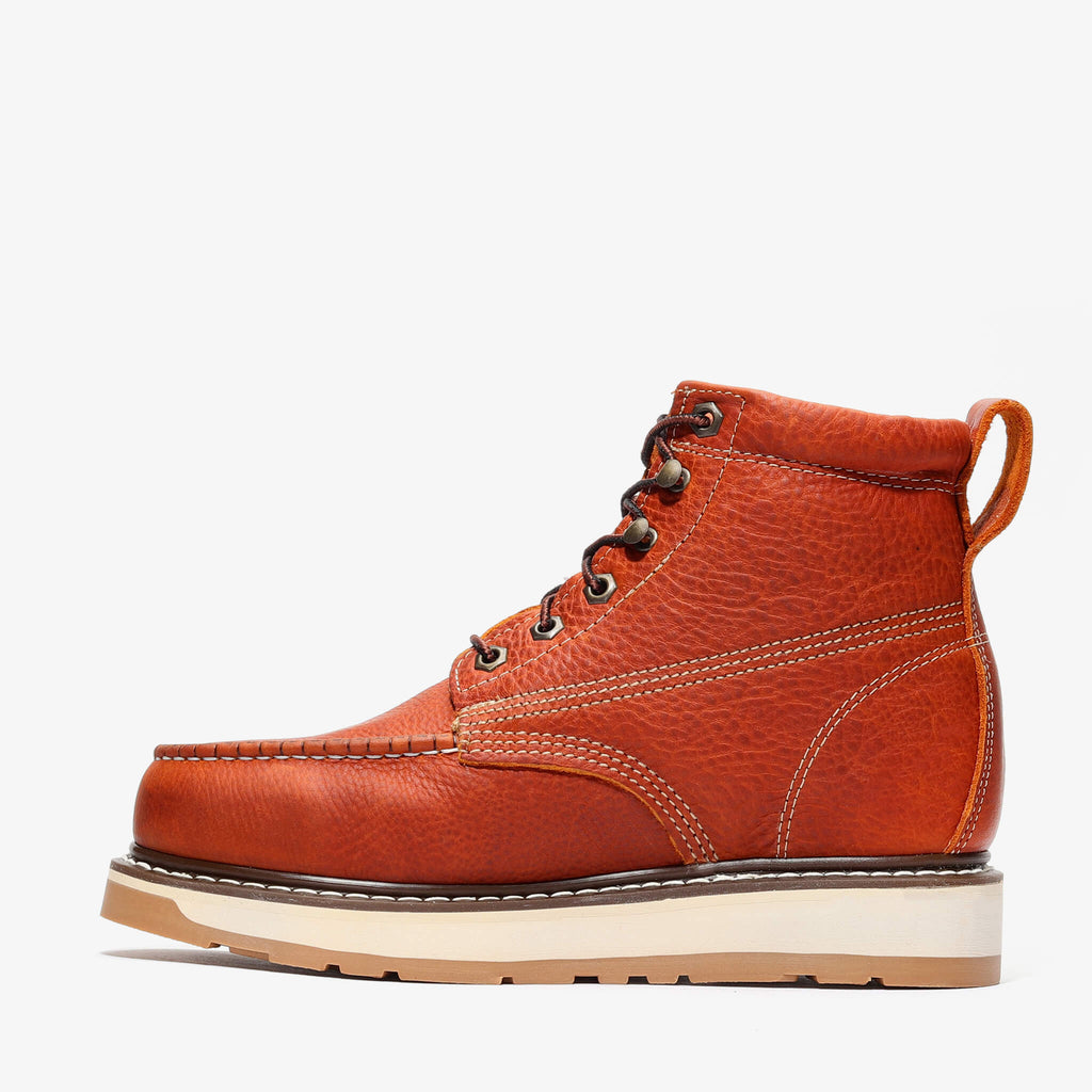 FRONTIER DUAL 6" MOC TOE LIGHT BROWN
