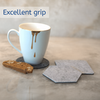 Premium Felt Coasters for Drink Set of 18 Pcs - (square/circle/hexagon)