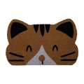 Huntley Pet Cat Print Natural Coir Door Mat with Anti Slipping