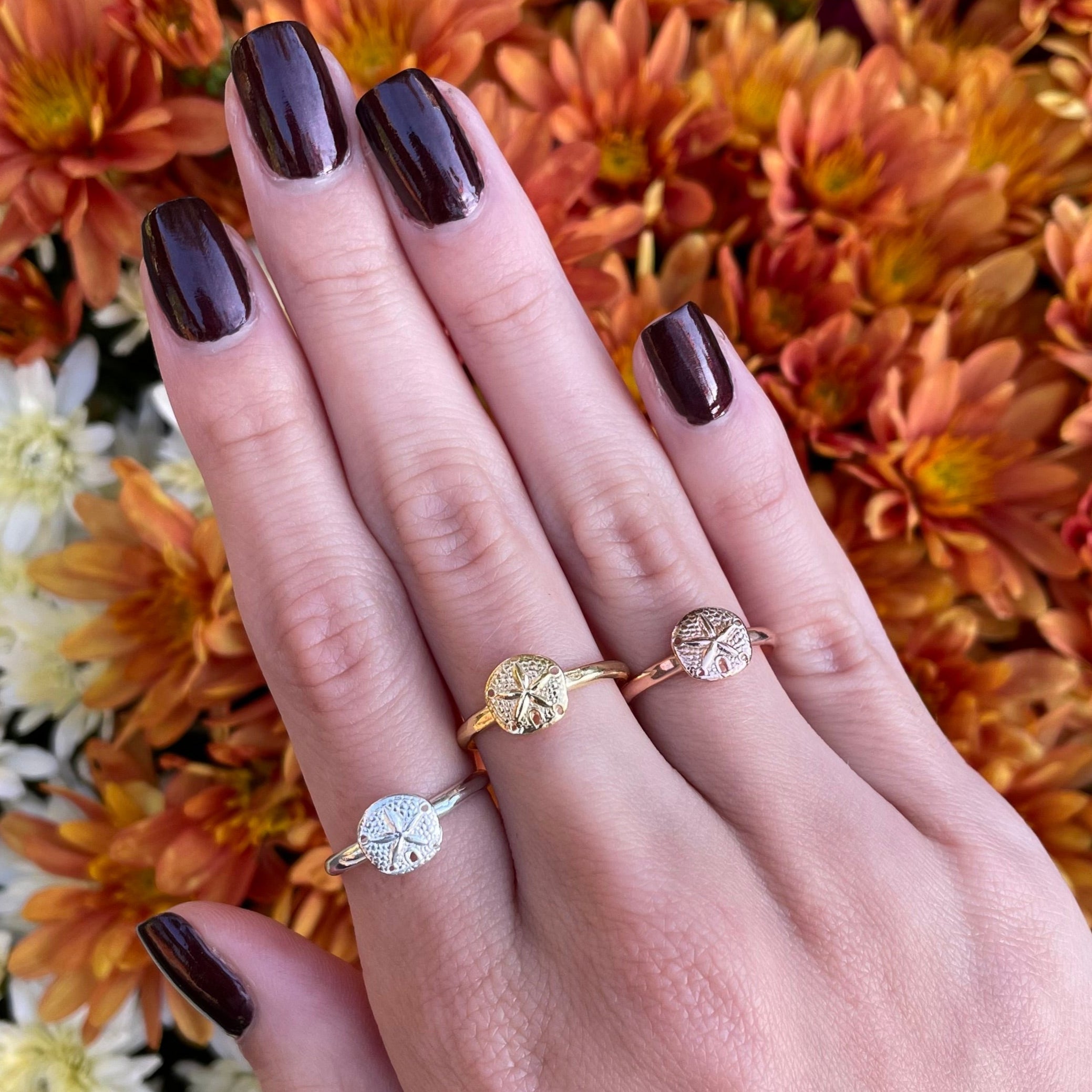 Sand Dollar Adjustable Ring