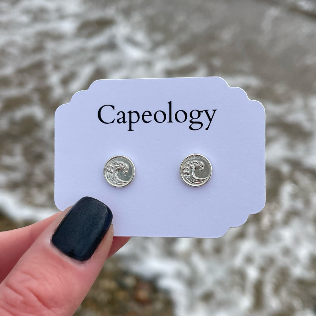 Wave Coin Earrings