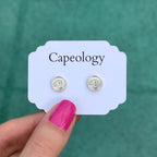 Wave Coin Earrings