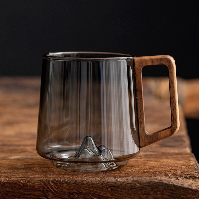 Stylish Borosilicate Glass – Green-Gray 400-430ml