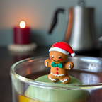 Bowtie Gingerbread Man Floating Tea Steeper