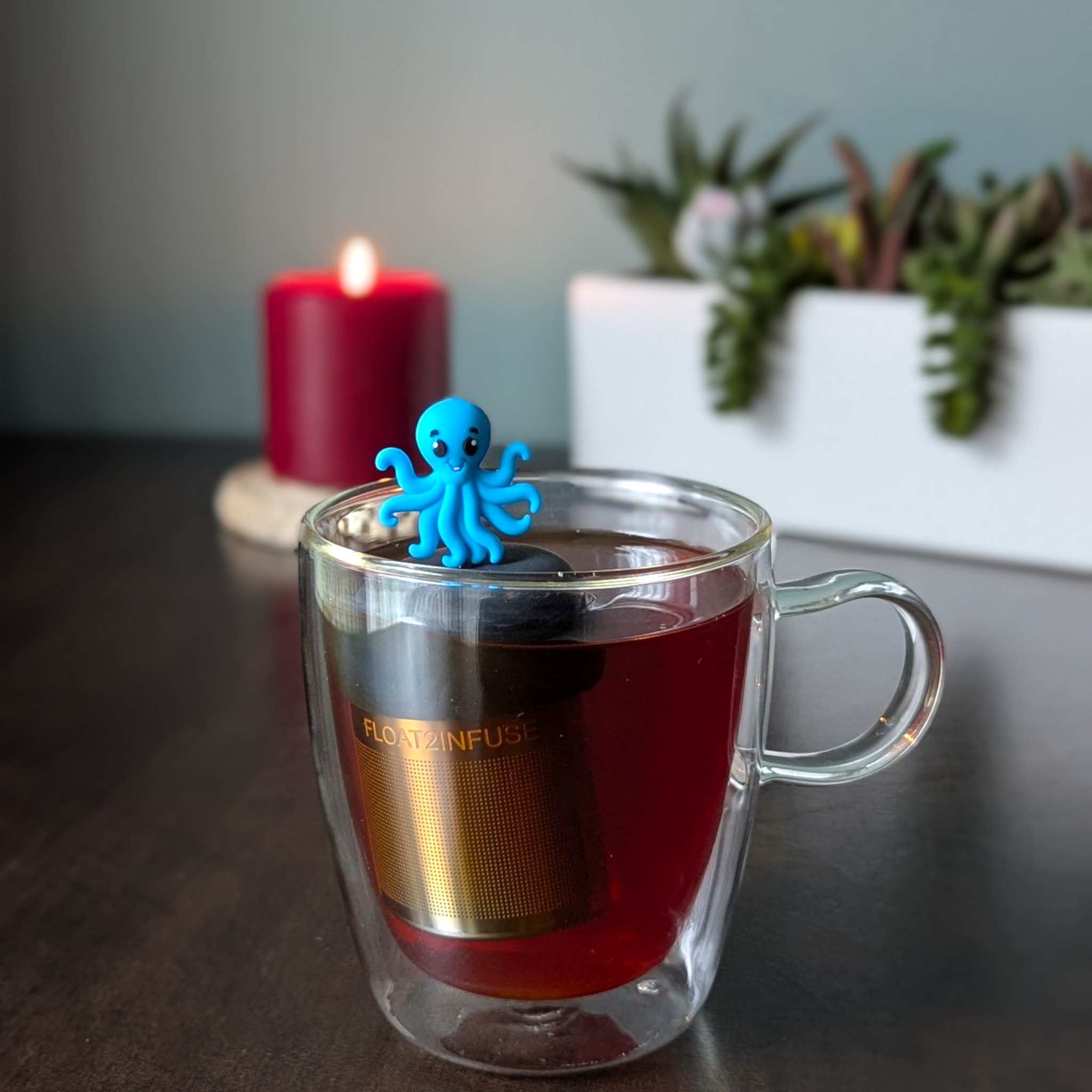 Blue Octopus Floating Tea Steeper