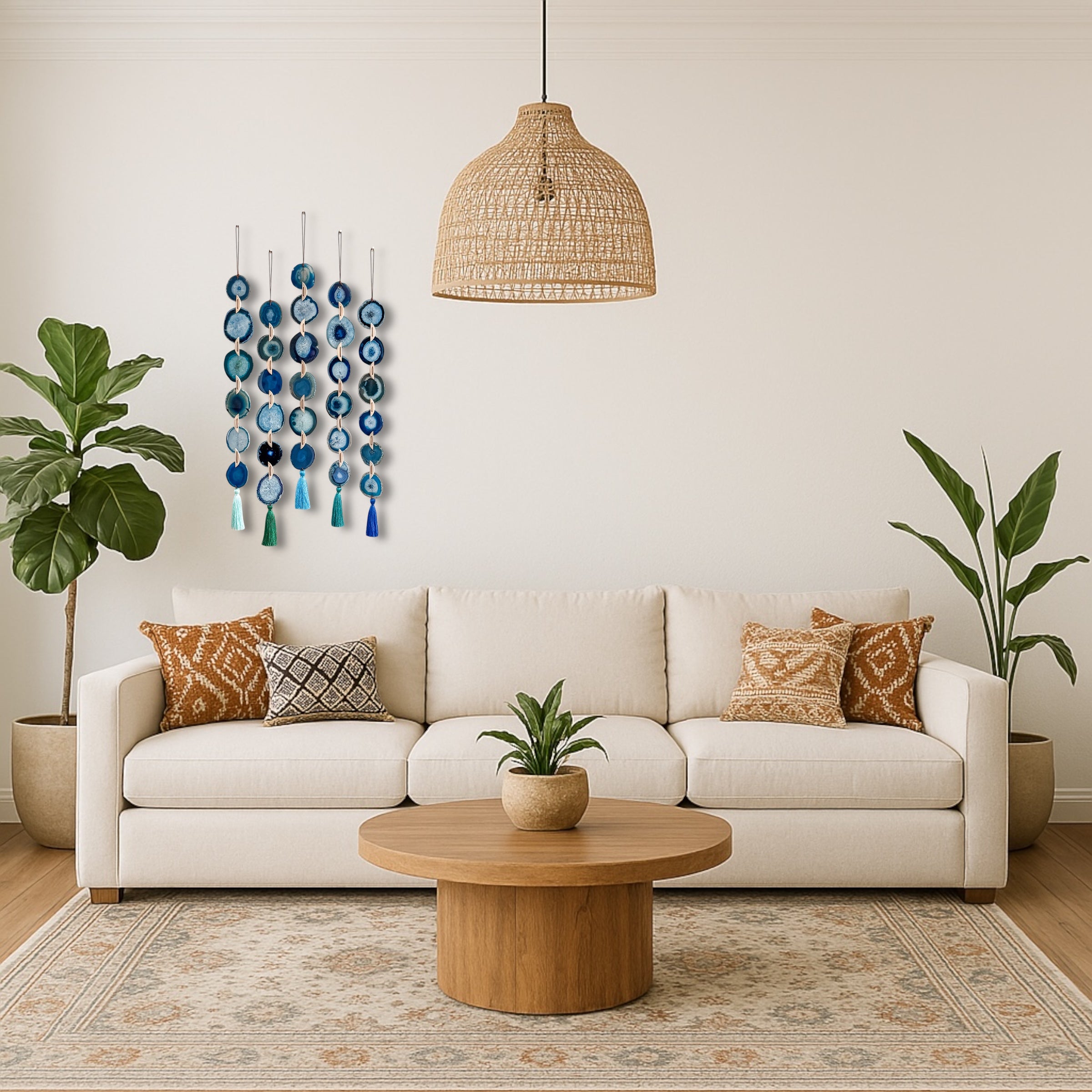 Ocean Agate Wall Hanging