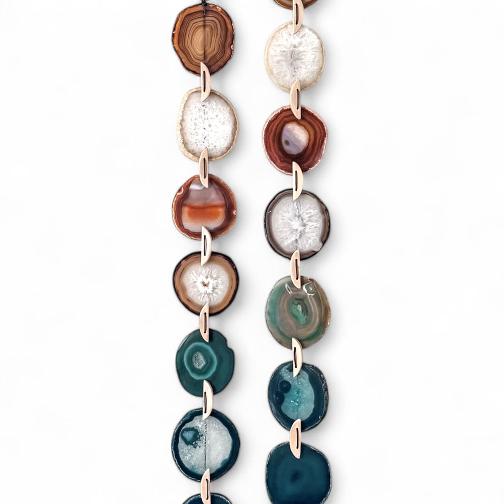 Natural Agate x Bell Garland Wall Hanging