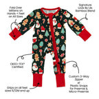 Scarlett Christmas Cookies Bamboo Convertible Footie
