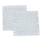 Periwinkle Diamond Polka Dot Bamboo Newcastle Blankie