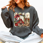 Small Town Christmas, Country, Farm Life, Santa Sweatshirt