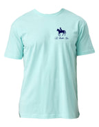 Dogs, Steaks, and Whiskey T-Shirt - Mint Blue