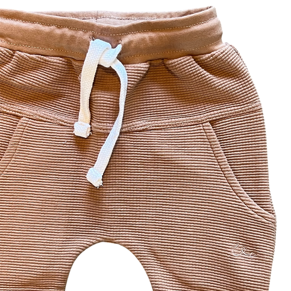 Umber Waffle Knit Joggers