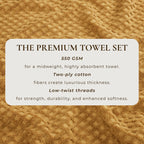 Cotton Diamond Waffle Weave Bath Towel Set - Grayson Collection