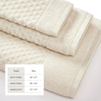Cotton Diamond Waffle Weave Bath Towel Set - Grayson Collection