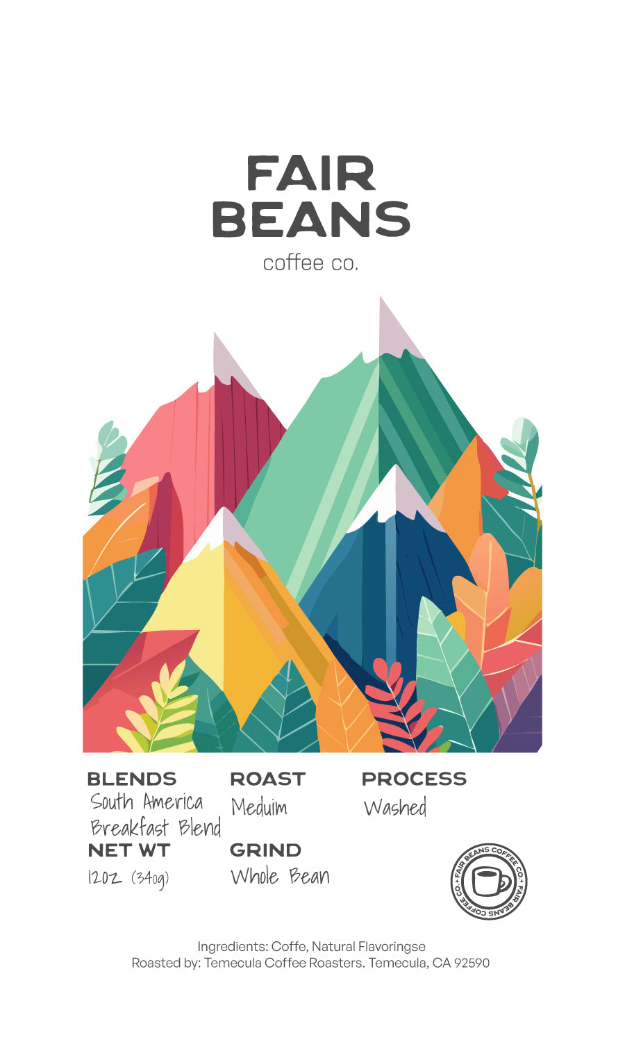South America Breakfast Blend Coffee Beans - Medium Roast