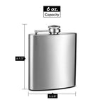 Upgraded 6oz Stainless Steel Hip Flask
