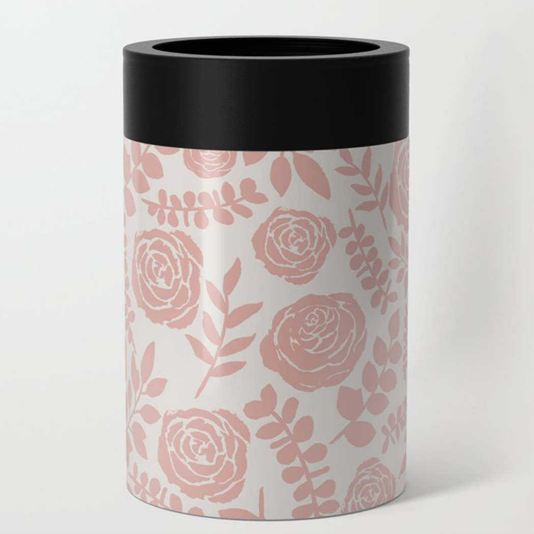 Blush Floral Can Cooler/Koozie