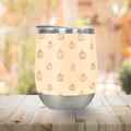 Orange Pumpkin Stemless Wine Tumbler