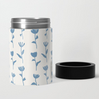 Light Blue Flower Can Cooler/Koozie